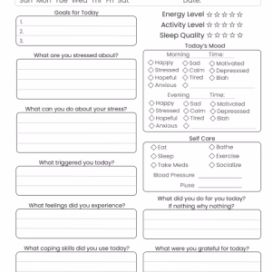 Mindful Moments Worksheet